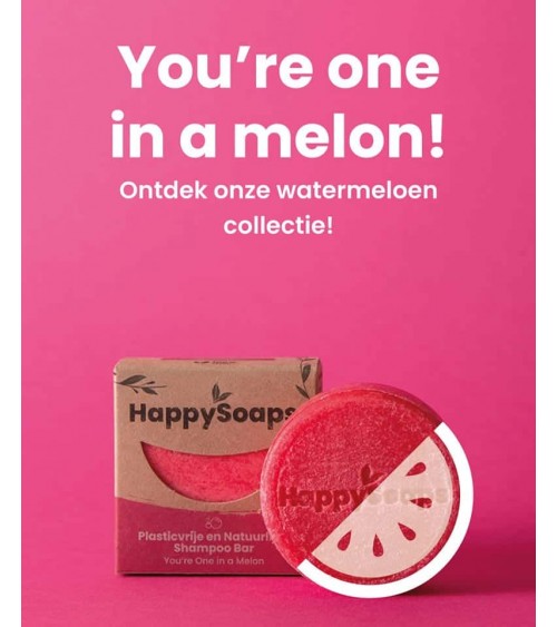 You're One in a Melon - Shampoo solido naturale HappySoaps il miglior shampo al naturale per capelli