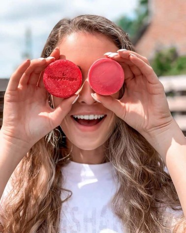 You're One in a Melon - Shampoing solide naturel HappySoaps meilleur doux sans bouteille emballage plastique