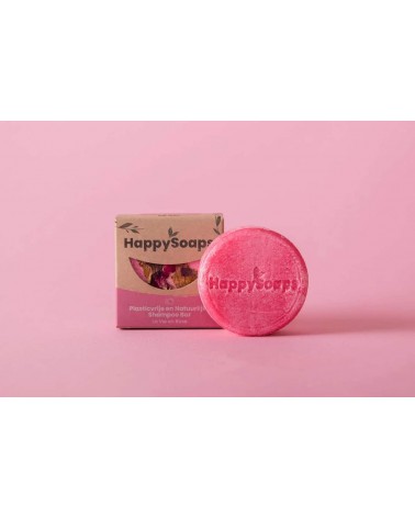 La vie en rose - Natural solid hair shampoo HappySoaps handmade good best hair products no plastic
