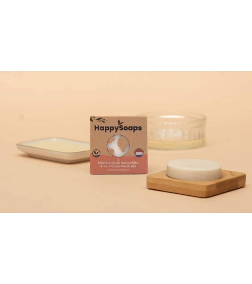 Sweet Relaxation - Shampoo, gel doccia e crema da barba 3 in 1 HappySoaps il miglior shampo al naturale per capelli