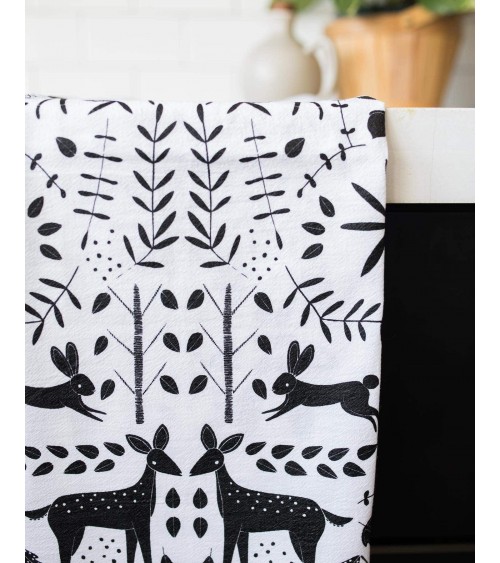 Serviette de cuisine - Forêt Gingiber torchon vaisselle qualité serviette haut de gamme beaux essuie main originaux