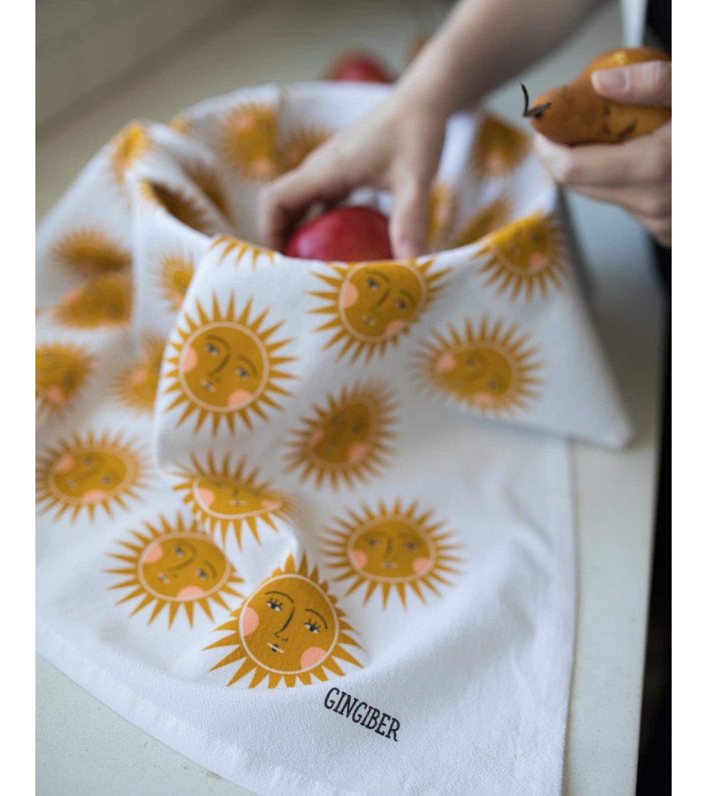 Tea Towel - Sun Gingiber best kitchen hand towels fall funny cute