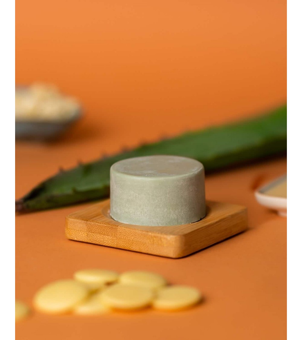 Aloë You Vera Much - Natural solid hair conditioner HappySoaps handmade good best hair products no plastic