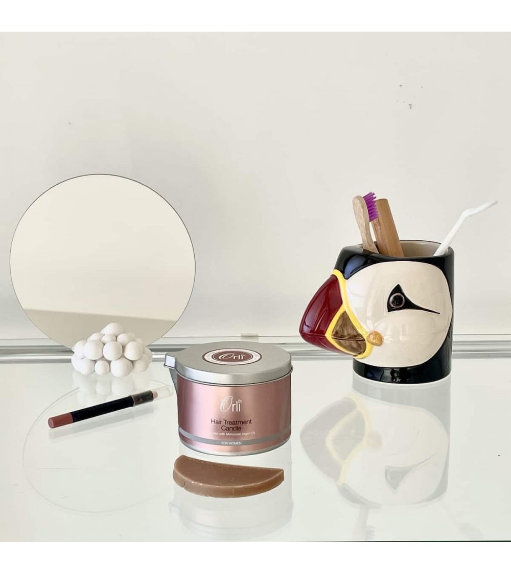 Papageientaucher - Stiftehalter & Blumentopf Quail Ceramics schreibtisch büro kinder besteckbehälter make up pinselhalter
