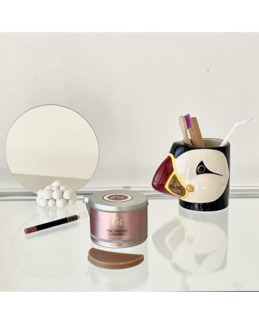 Papageientaucher - Stiftehalter & Blumentopf Quail Ceramics schreibtisch büro kinder besteckbehälter make up pinselhalter