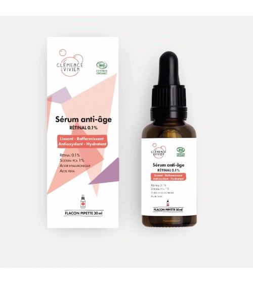 Sérum anti âge au rétinal Clémence et Vivien cosmetique naturel de qualité vegan