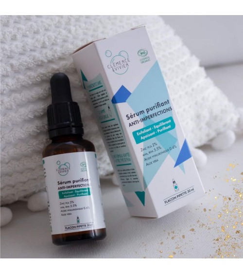 Sérum purifiant anti imperfections Clémence et Vivien cosmetique naturel de qualité vegan