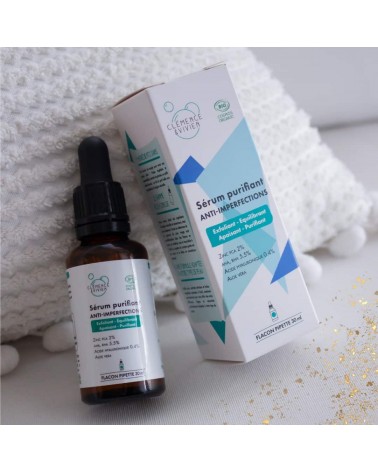 Sérum purifiant anti imperfections Clémence et Vivien cosmetique naturel de qualité vegan