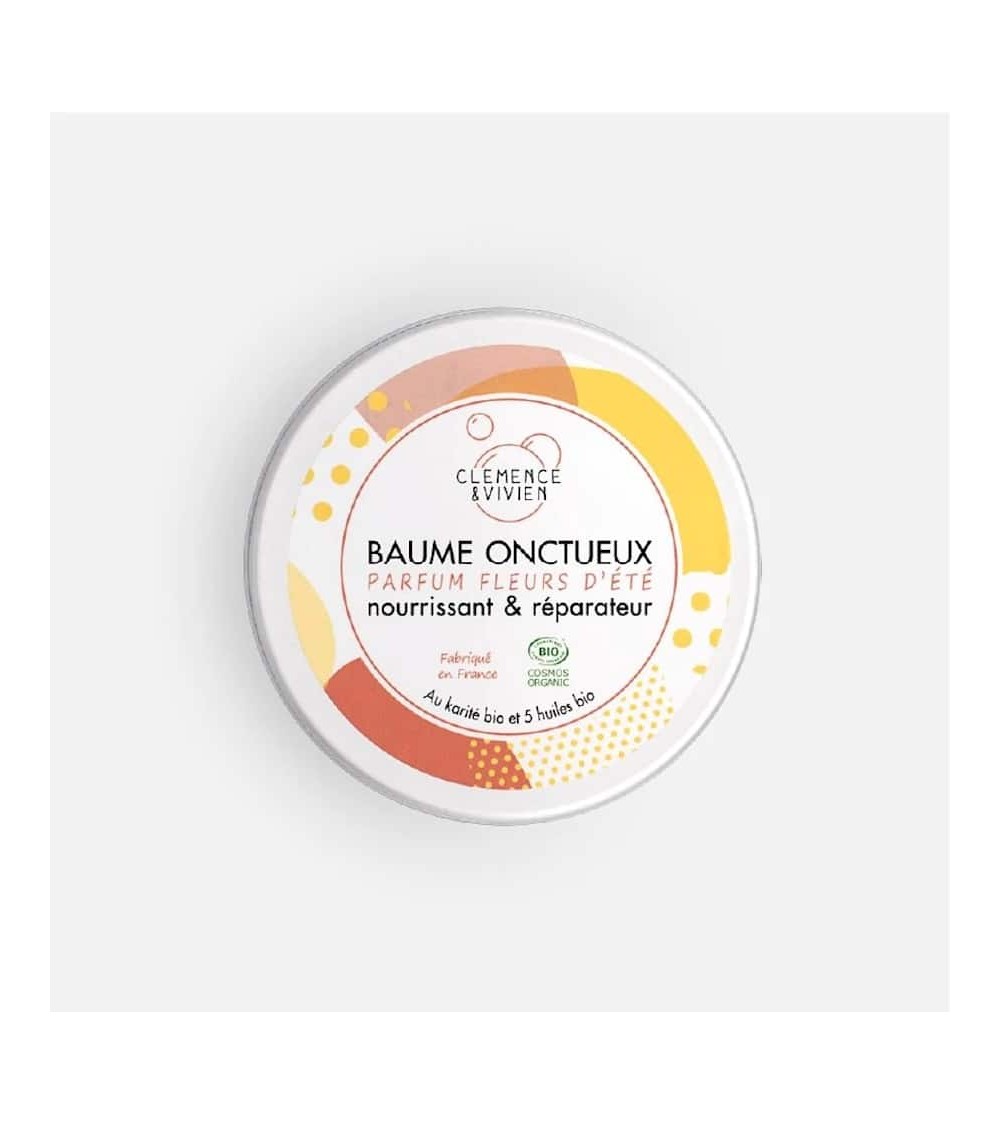 Baume oncteux - parfum fleurs d'été Clémence et Vivien cosmetique naturel de qualité vegan