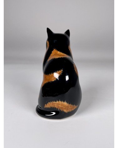 Eleanor & Vincent - Salt and pepper shaker Cat Quail Ceramics pots set shaker cute unique cool