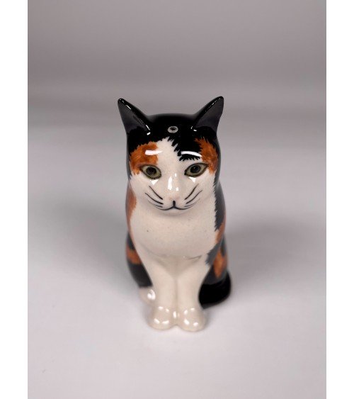 Eleanor & Vincent - Salt and pepper shaker Cat Quail Ceramics pots set shaker cute unique cool