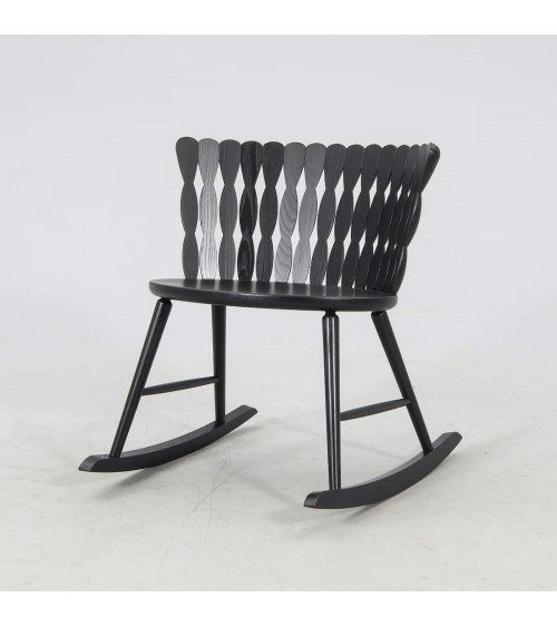 SPIRA Rocking Chair Black Pigmented Ash MYLHTA modern nursing designer chair living room