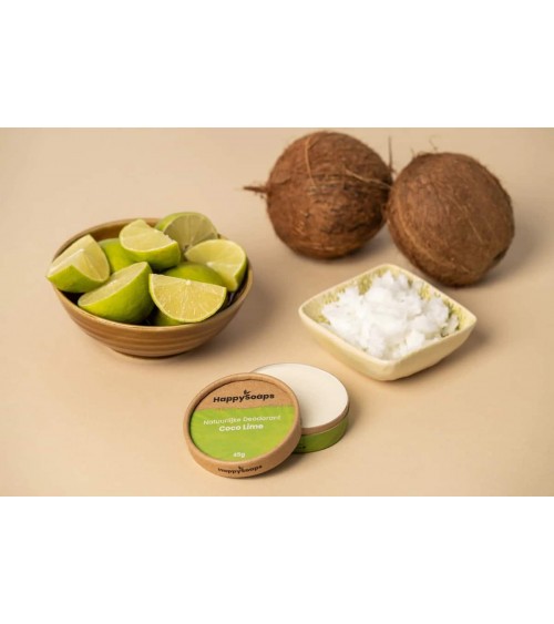 Kokosnuss und Limette - Deocreme, natürliches Deodorant HappySoaps naturkosmetik marken vegane kosmetik producte kaufen