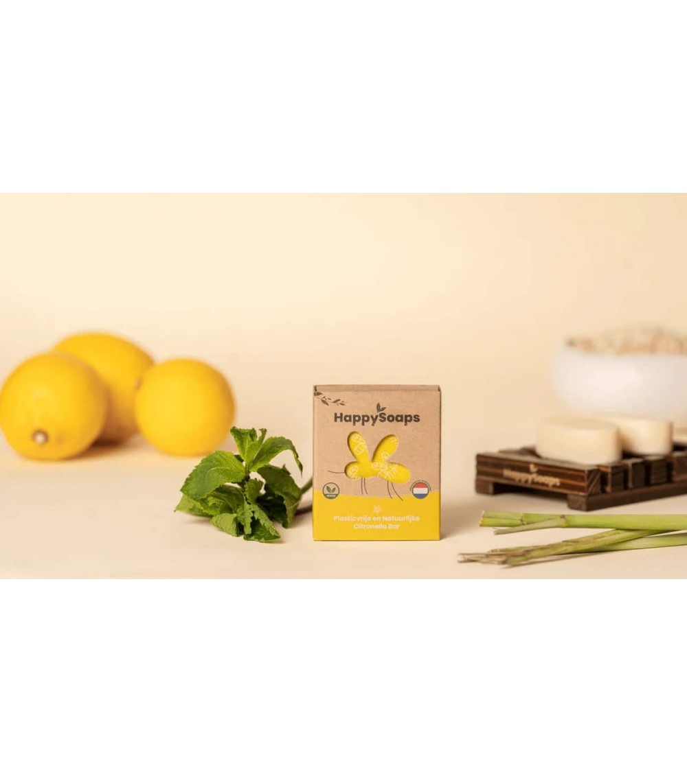 Natural insect repellent - Lemongrass and strong mint HappySoaps vegan cruelty free cosmetic compagnies