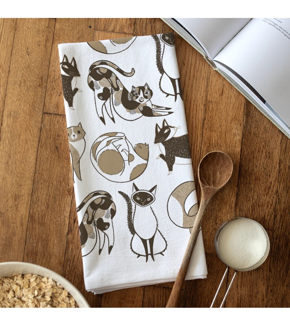 Tea Towel - Cat Gingiber best kitchen hand towels fall funny cute