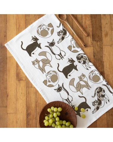 Tea Towel - Cat Gingiber best kitchen hand towels fall funny cute
