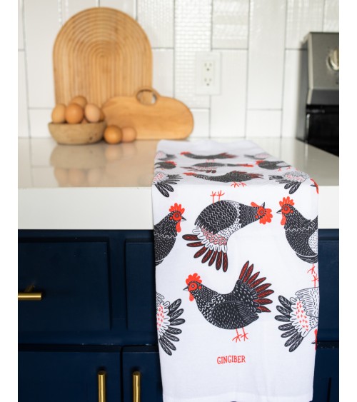 Tea Towel - Chickens Gingiber best kitchen hand towels fall funny cute