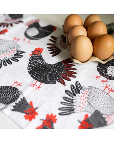 Tea Towel - Chickens Gingiber best kitchen hand towels fall funny cute