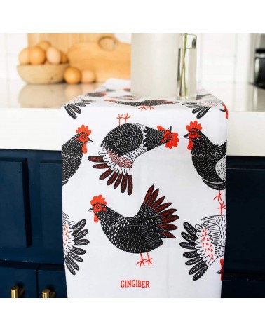 Tea Towel - Chickens Gingiber best kitchen hand towels fall funny cute