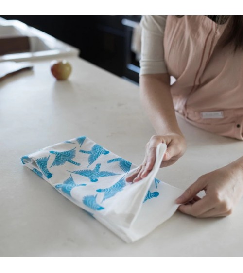 Tea Towel - Bluebird Gingiber best kitchen hand towels fall funny cute