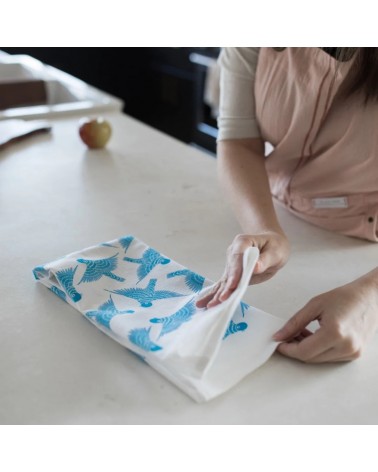 Serviette de cuisine - Oiseau bleu Gingiber torchon vaisselle qualité serviette haut de gamme beaux essuie main originaux