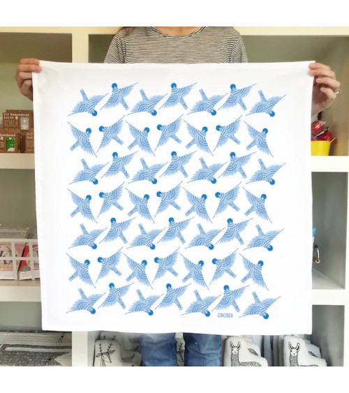 Tea Towel - Bluebird Gingiber best kitchen hand towels fall funny cute