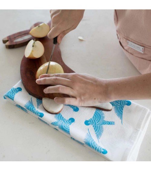 Asciugamano de cucina - uccello azzurro Gingiber asciugamano da cucina asciugamani doccia tessili
