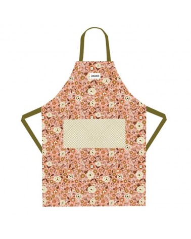 Tablier de cuisine - Calico flowers Gingiber personnalisé femme chic homme original cuisinier patissier barbecue