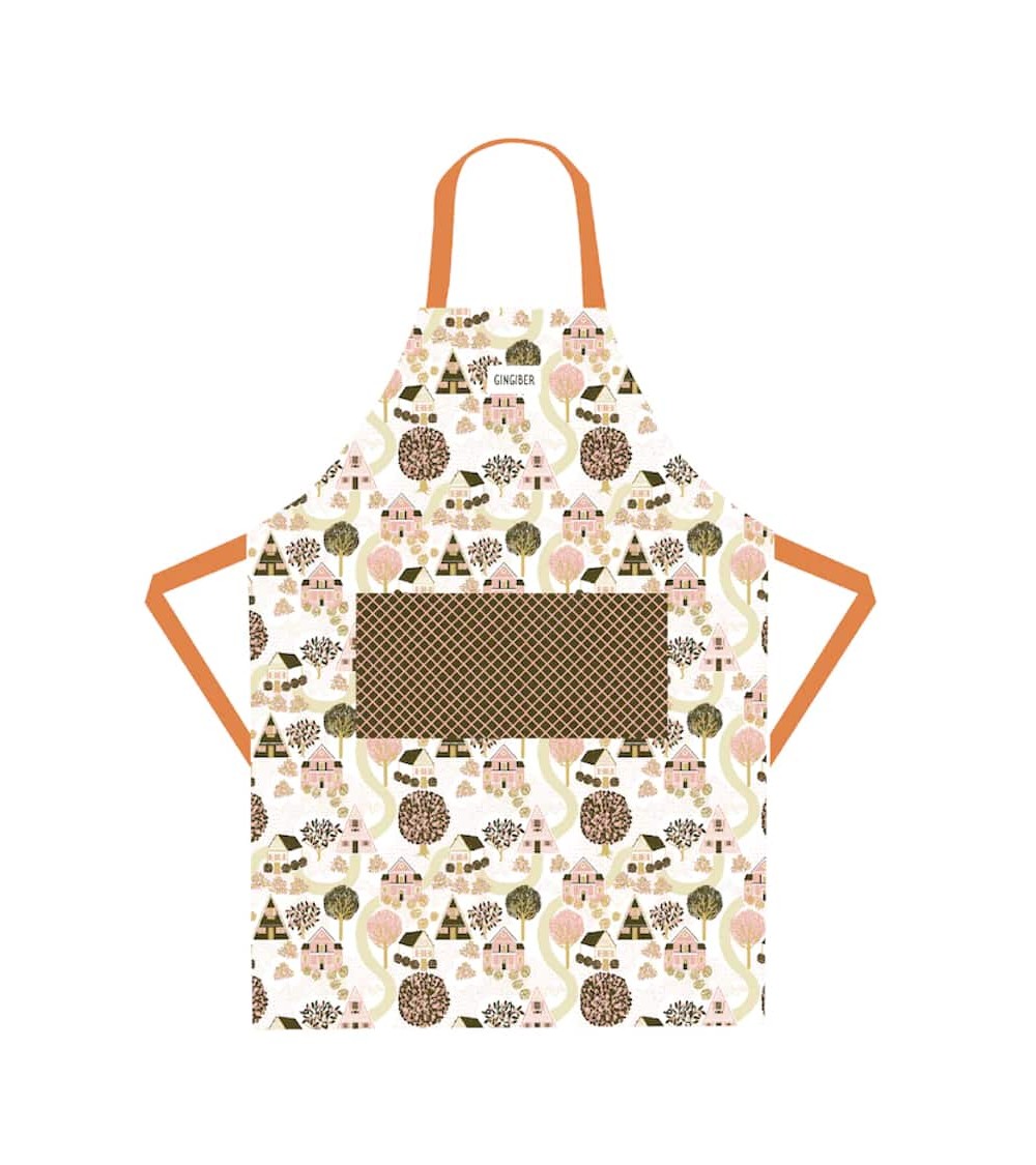 Kitchen Apron - Cozy cottages Gingiber kitchen cooking women funny cute bbq aprons for men
