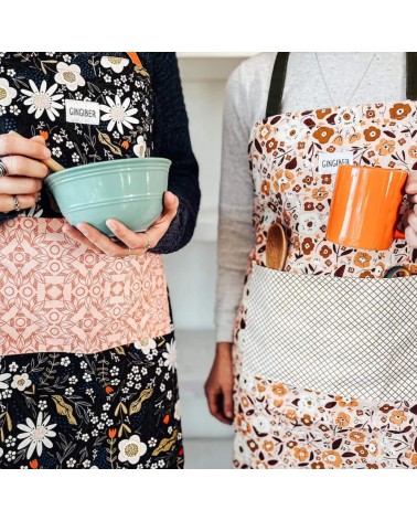 Kitchen Apron - Floral Bouquet Gingiber kitchen cooking women funny cute bbq aprons for men