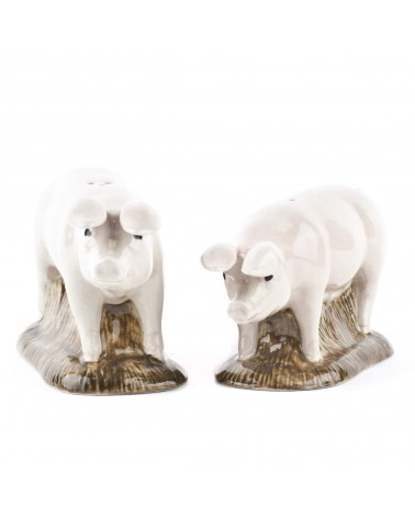 Schwein - Salz und Pfefferstreuer Set Quail Ceramics  pfeffer steuer salzpfeffersteuer set lustige kaufen
