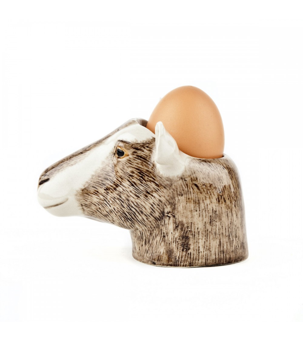Chèvre Toggenburg - Coquetier original en céramique Quail Ceramics oeuf original design
