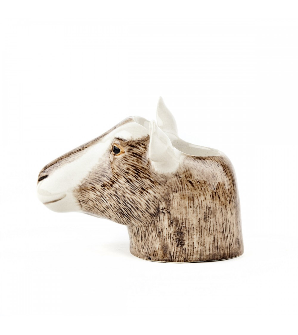 Chèvre Toggenburg - Coquetier original en céramique Quail Ceramics oeuf original design