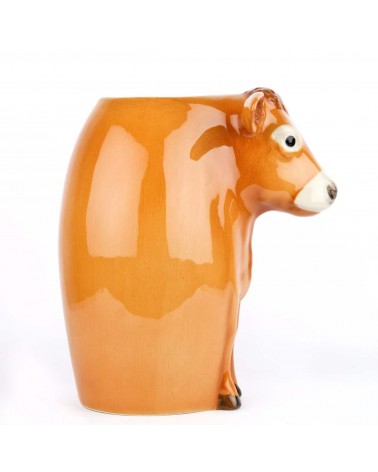 Mucca Jersey - Grande vaso per fiori Quail Ceramics vasi eleganti per interni per fiori decorativi design kitatori svizzera