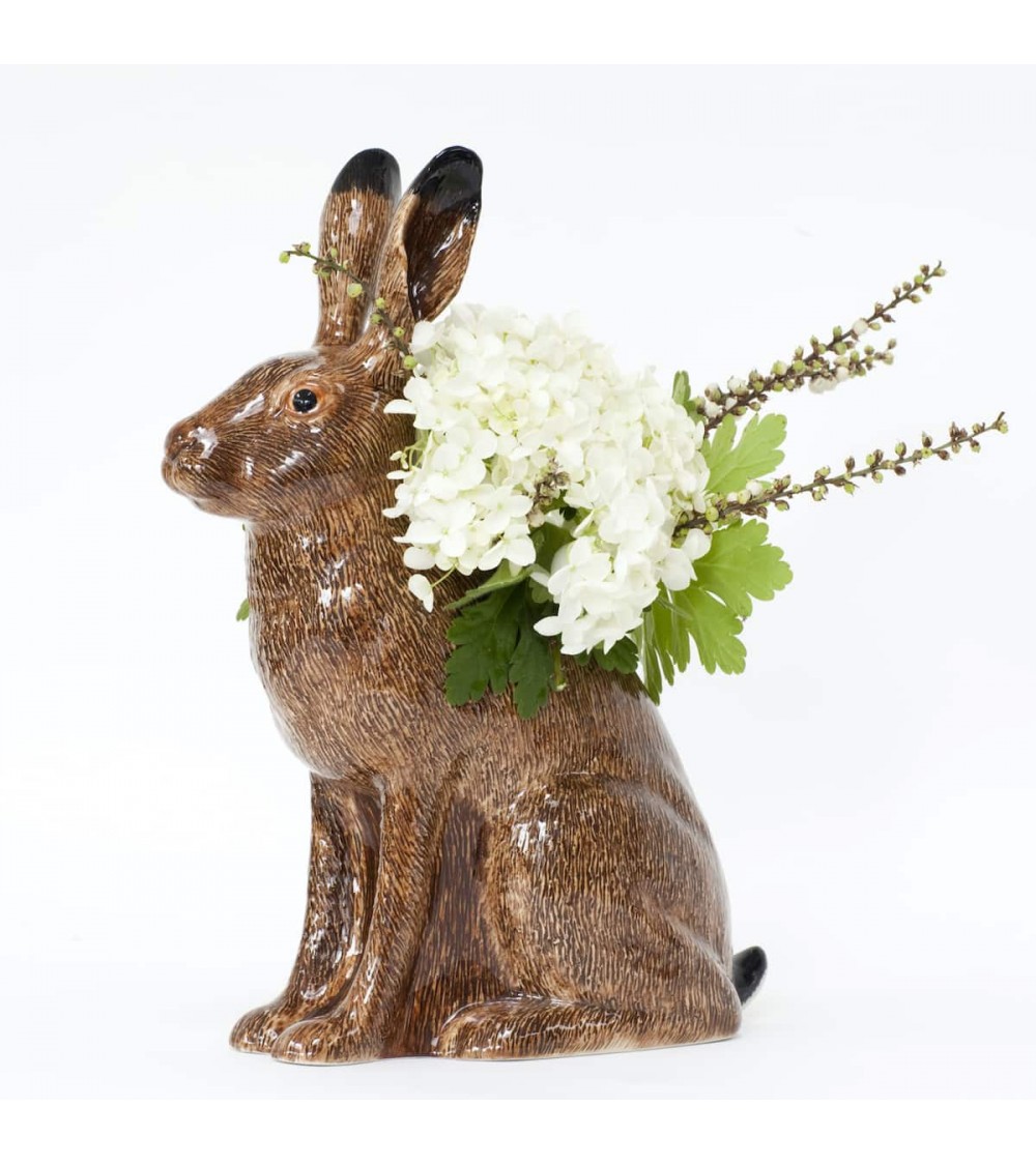 Lièvre - Grand vase à fleurs en céramique Quail Ceramics design fleur décoratif original kitatori suisse