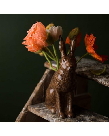 Lièvre - Grand vase à fleurs en céramique Quail Ceramics design fleur décoratif original kitatori suisse