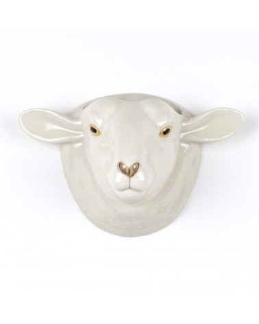 Suffolk Schaf mit weißem Gesicht - Keramik Wandvase Quail Ceramics vasen deko blumenvase blume vase design dekoration speziel...