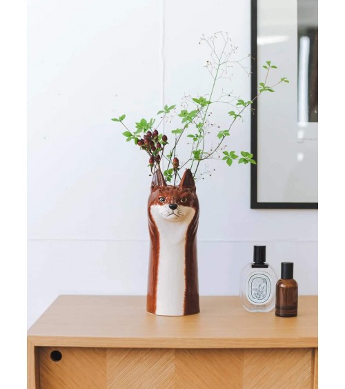 Renard - Grand vase à fleurs en céramique Quail Ceramics design fleur décoratif original kitatori suisse