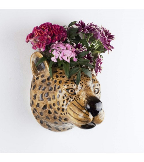 Leopardo - Piccolo vaso da parete Quail Ceramics vasi eleganti per interni per fiori decorativi design kitatori svizzera