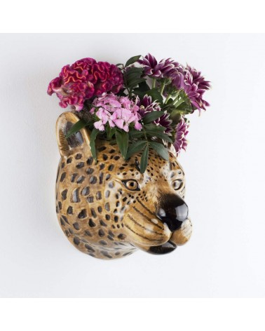 Leopardo - Piccolo vaso da parete Quail Ceramics vasi eleganti per interni per fiori decorativi design kitatori svizzera