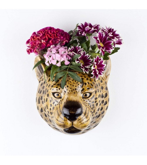 Leopard - ceramic Wall Vase Quail Ceramics table flower living room vase kitatori switzerland