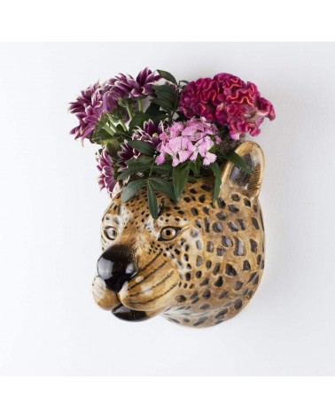 Leopard - Keramik Wandvase Quail Ceramics vasen deko blumenvase blume vase design dekoration spezielle schöne kitatori schwei...