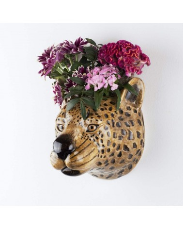 Leopard - ceramic Wall Vase Quail Ceramics table flower living room vase kitatori switzerland