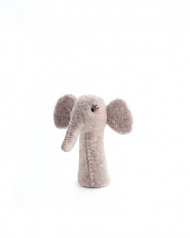 Elefant - Fingerpuppe aus Filz Sew Heart Felt Tier hand puppe aus filz kaufen