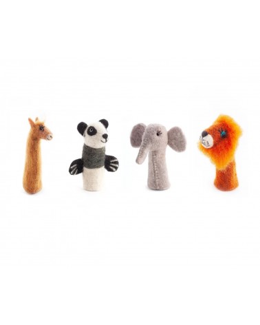Elefante - Marionetta da dito Sew Heart Felt burattini burattino da dita mano