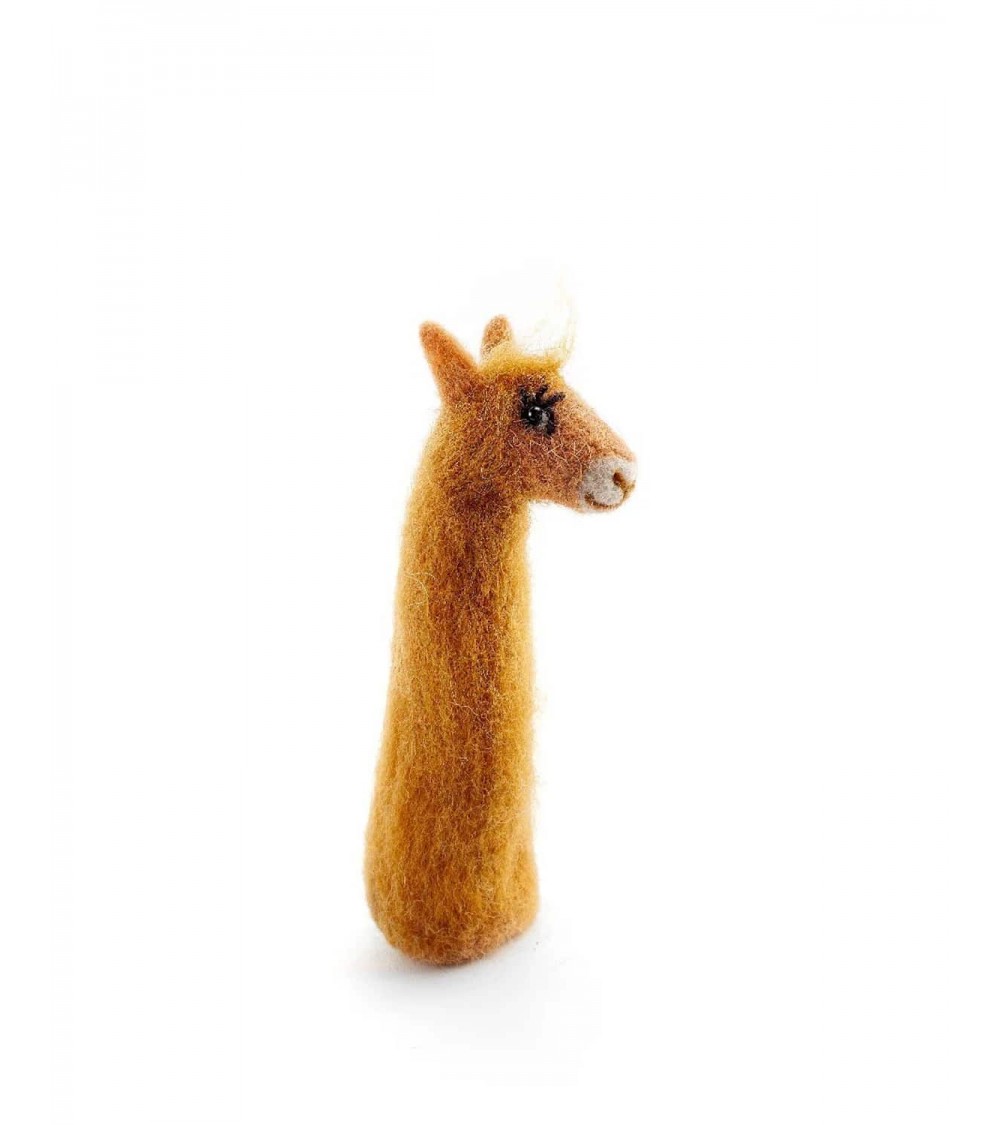 Lama - Fingerpuppe aus Filz Sew Heart Felt Tier hand puppe aus filz kaufen