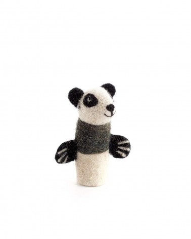 Panda - Fingerpuppe aus Filz Sew Heart Felt Tier hand puppe aus filz kaufen