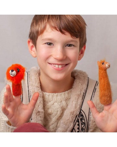 Löwe - Fingerpuppe aus Filz Sew Heart Felt Tier hand puppe aus filz kaufen