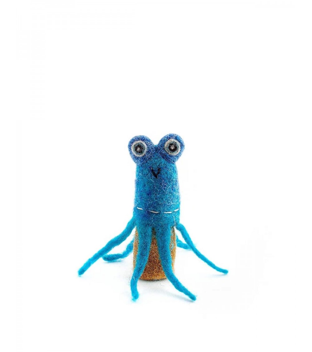 Oktopus - Fingerpuppe aus Filz Sew Heart Felt Tier hand puppe aus filz kaufen