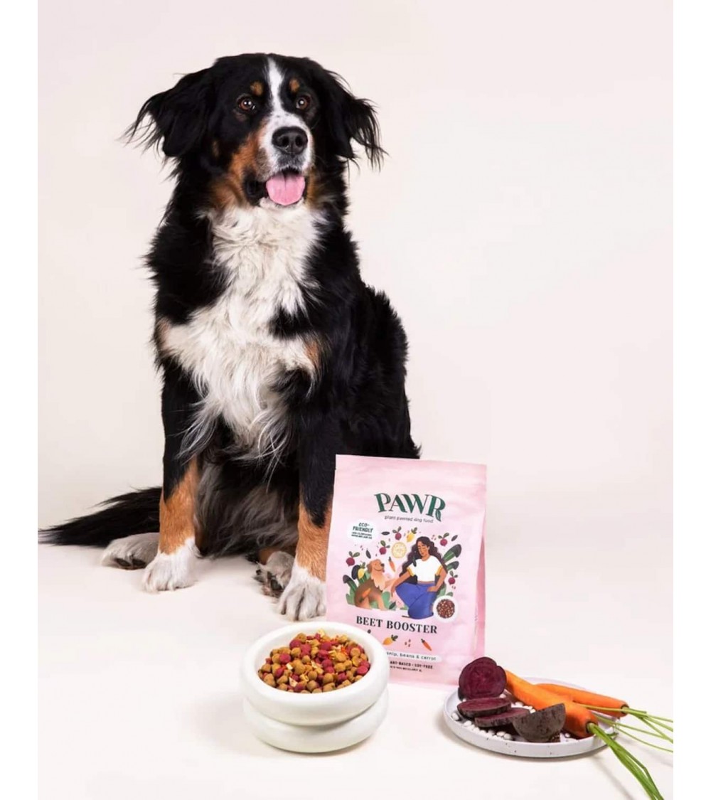 Booster aux betteraves - Croquettes pour chien hypoallergéniques PAWR nourriture nourrir un chien suisse vegan végétariennes